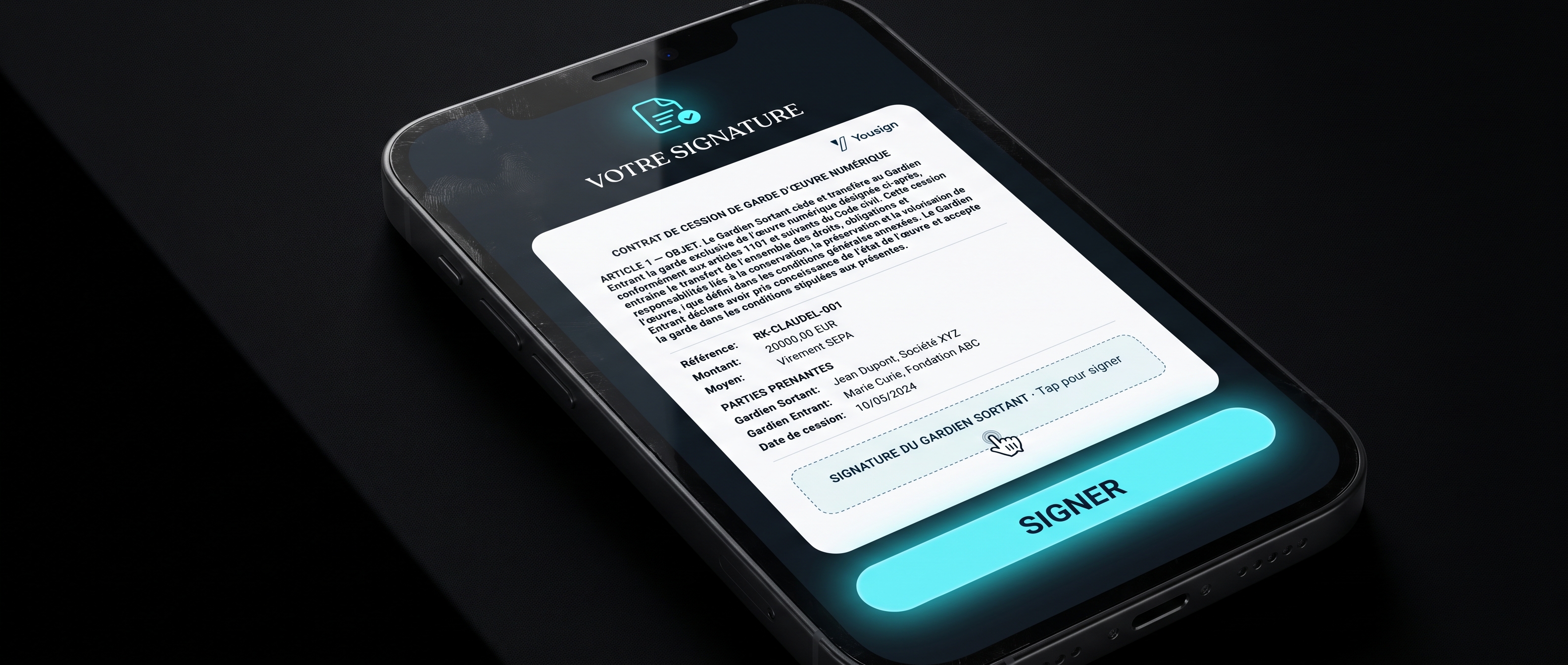 Visuel 27 — acte de cession signé (QES)